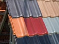 Roof tiles construction material image Royalty Free Stock Photo