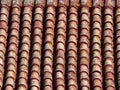 Red Clay Roof Tiles in Andalucia Royalty Free Stock Photo