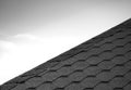 Roof tiles line background