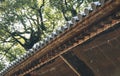 Roof Tiles With Rain Dropping Japan Architecture Details