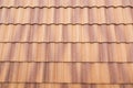 Roof tiles and sky sunlight. Royalty Free Stock Photo