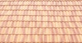 Roof tiles and sky sunlight. Roofing Contractors concept Installing Royalty Free Stock Photo