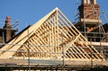 Roof timber frame Royalty Free Stock Photo
