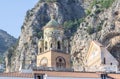 Top of the bell tower of Amalfi Cathedral, Italy Royalty Free Stock Photo