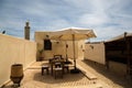 A roof top cafe on the terrace of a museum in Fes, Morocco