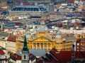 Roof tops of dense urban downtown area in Budapest, Hungary Royalty Free Stock Photo