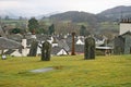 Roof tops form graveyard. Royalty Free Stock Photo