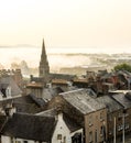 Roof tops in the morning in Stirling, Scotland