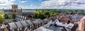 The roof tops of St Albans, UK in summertime Royalty Free Stock Photo