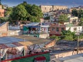 Roof tops at sunset Santiago de Cuba Royalty Free Stock Photo