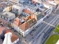 Roof tops and tram tracks