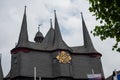 Roof of the town hall in the old town of Frankenberg an der Eder, Germany Royalty Free Stock Photo