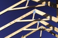 Roof trusses Royalty Free Stock Photo