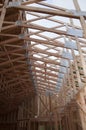 Roof Trusses Half Sheeted Royalty Free Stock Photo