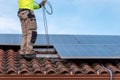 The installation of solar panels represents a very significant energy saving