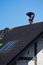 Roof under construction Royalty Free Stock Photo