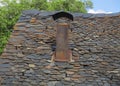 Roof in the village of Erill la Vall. Catalonia. Spain.