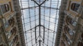 The roof and walls of the courtyard of the hotel and shop Passage in Odessa