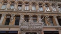 The roof and walls of the courtyard of the hotel and shop Passage in Odessa