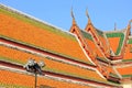 Roof Of Wat Suthat, Bangkok, Thailand