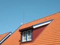 Roof with windows Royalty Free Stock Photo