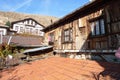 Roof and wooden house that defies years in Beypazari Goynukte Royalty Free Stock Photo