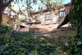 Roof and wooden house that defies years in Beypazari Goynukte Royalty Free Stock Photo