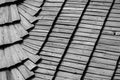 Roof wooden tile Royalty Free Stock Photo