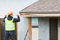 Roofer builder worker Royalty Free Stock Photo