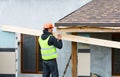 Roofer builder worker Royalty Free Stock Photo