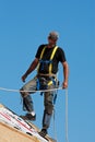 Roofer at Work Royalty Free Stock Photo