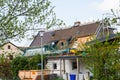 Roofers working on house Royalty Free Stock Photo