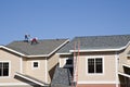 Roofers working on new roof Royalty Free Stock Photo