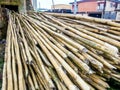 Roofing bamboo woods Royalty Free Stock Photo