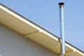 Roofing construction. individual heating system. Coaxial Pipe Heating System House Coaxial Chimney Pipe.