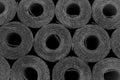 Roofing felt. Rolls of Bitumen Royalty Free Stock Photo