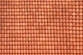 Roofing texture. Orange corrugated tile element of roof. Seamless pattern. Royalty Free Stock Photo