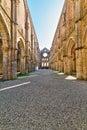 The roofless abbey of Saint Galgano. Siena Tuscany Italy