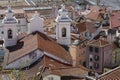 Roofs of Alfama and Sao Miguel church Royalty Free Stock Photo