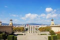 The roofs of Barcelona. View of Barcelona from above.