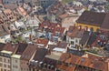 Roofs of buildings in Freiburg im Breisgau city Royalty Free Stock Photo