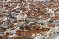 The roofs of buildings in the Portuguese resort of Nazare