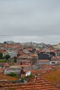 The roofs of the city of Porto on the river