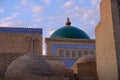 Roofs and cupolas of old town in sunset light, Royalty Free Stock Photo