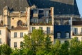 The roofs , in Europe, in France, in Ile de France, in Paris, in summer, on a sunny day Royalty Free Stock Photo