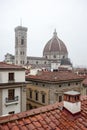 roofs of florence, and cathedral Royalty Free Stock Photo