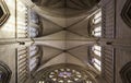 Roofs of a Gothic church Royalty Free Stock Photo