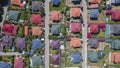 Roofs of houses in a cottage town