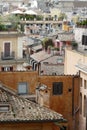 Roofs of the houses in Rome, Italy (EU) Royalty Free Stock Photo