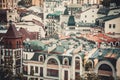 Roofs of houses, the streets of Kiev